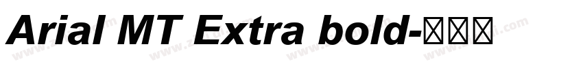Arial MT Extra bold字体转换
